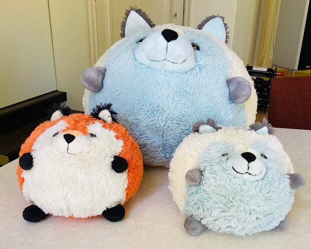 Squishable Vossen Familie: Giant Arctic, Arctic & Flame Fox, Verzamelen, Ophalen of Verzenden, Zo goed als nieuw, Overige typen