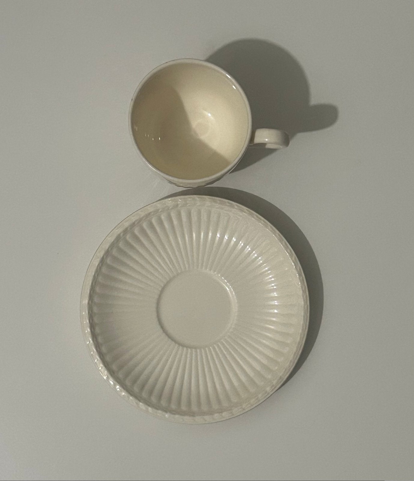 Wedgwood Edme Kop+Schotel -Etruria Barlaston-Made in England, Ophalen of Verzenden