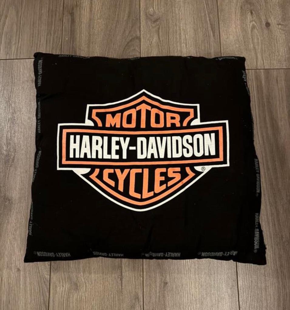 Harley Davidson sierkussen 45 x 45 cm, Ophalen of Verzenden, Zo goed als nieuw, Vierkant