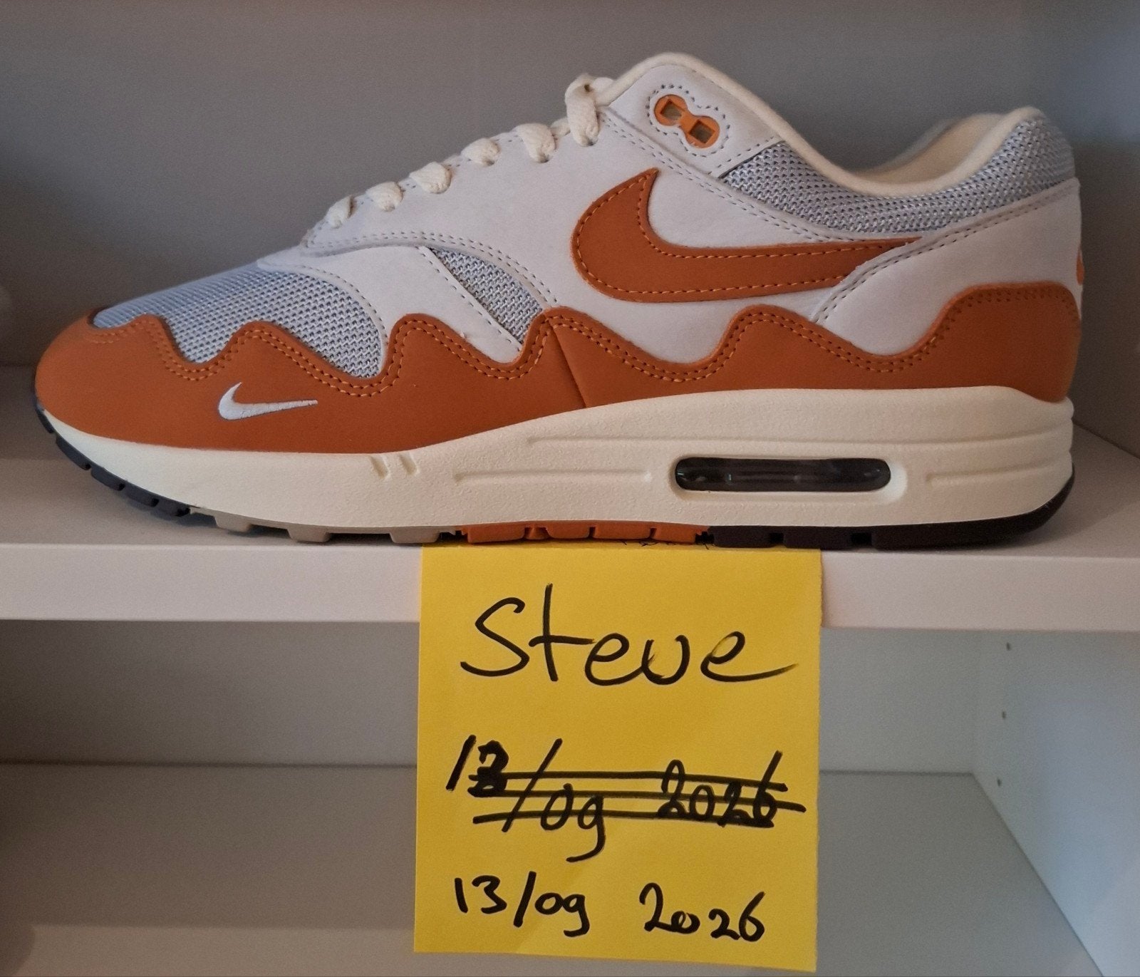 nike air max 1 patta monarch (maat 45.5), Ophalen of Verzenden, Nieuw, Overige kleuren
