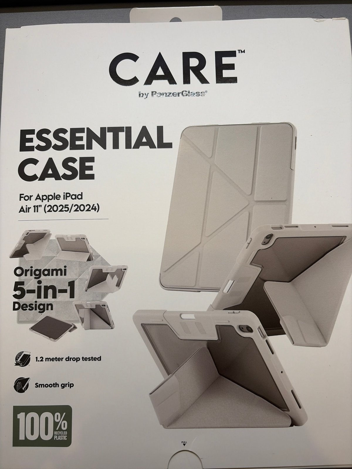 CARE by PanzerGlass Essential Case voor Apple iPad Air 11", Computers en Software, Verzenden, Nieuw, 11 inch, Bescherming voor- en achterkant