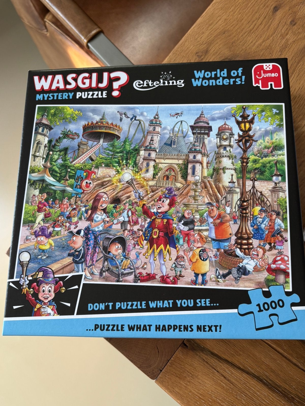 Wasgij Efteling puzzel te koop, Hobby en Vrije tijd, Ophalen, 500 t/m 1500 stukjes, Zo goed als nieuw, Legpuzzel