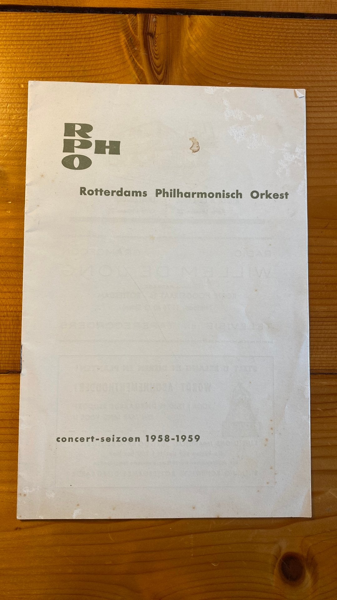 Concertboekje Rotterdams Philharmonisch Orkest 1958-1959, Boeken, Ophalen of Verzenden, Gelezen