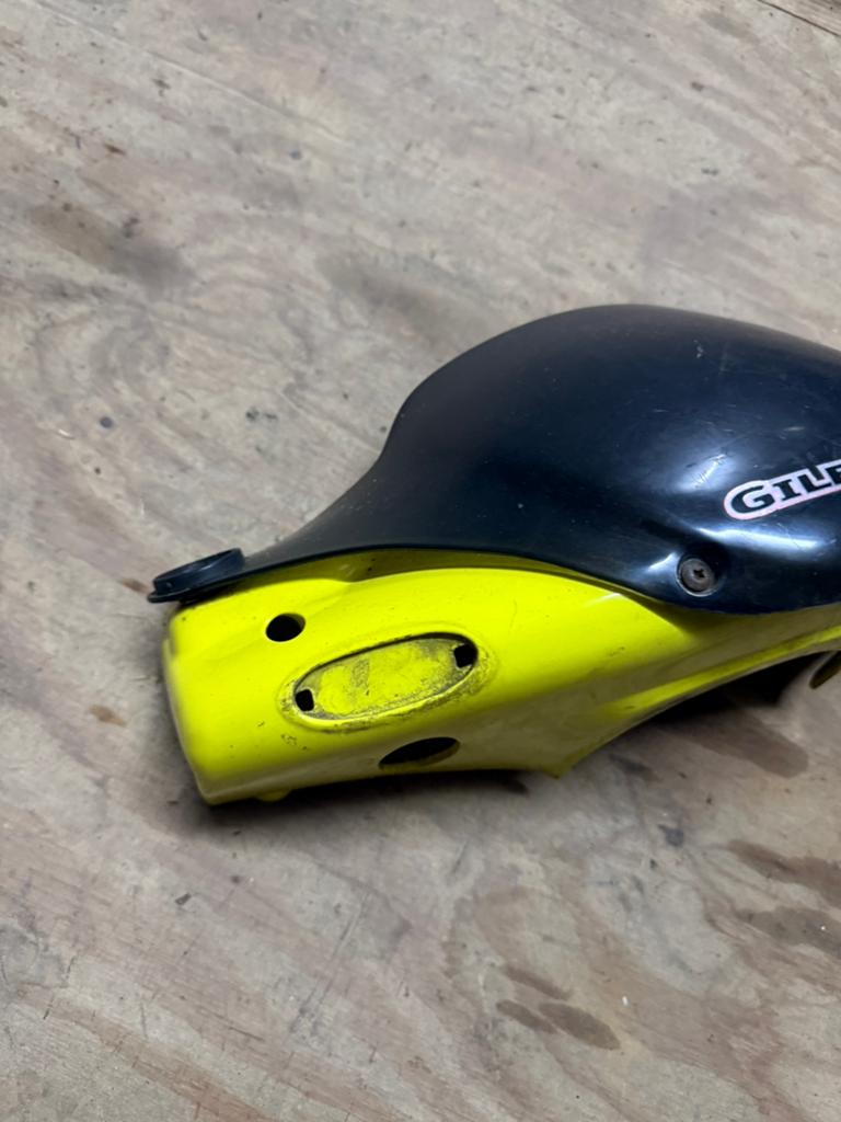 Gele gilera runner stuurkap met laag windscherm, Ophalen of Verzenden
