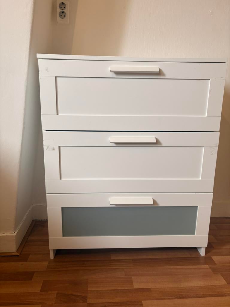 Brimnes ladekast, Huis en Inrichting, Kasten | Ladekasten, Ophalen, Gebruikt, 50 tot 100 cm, 3 of 4 laden