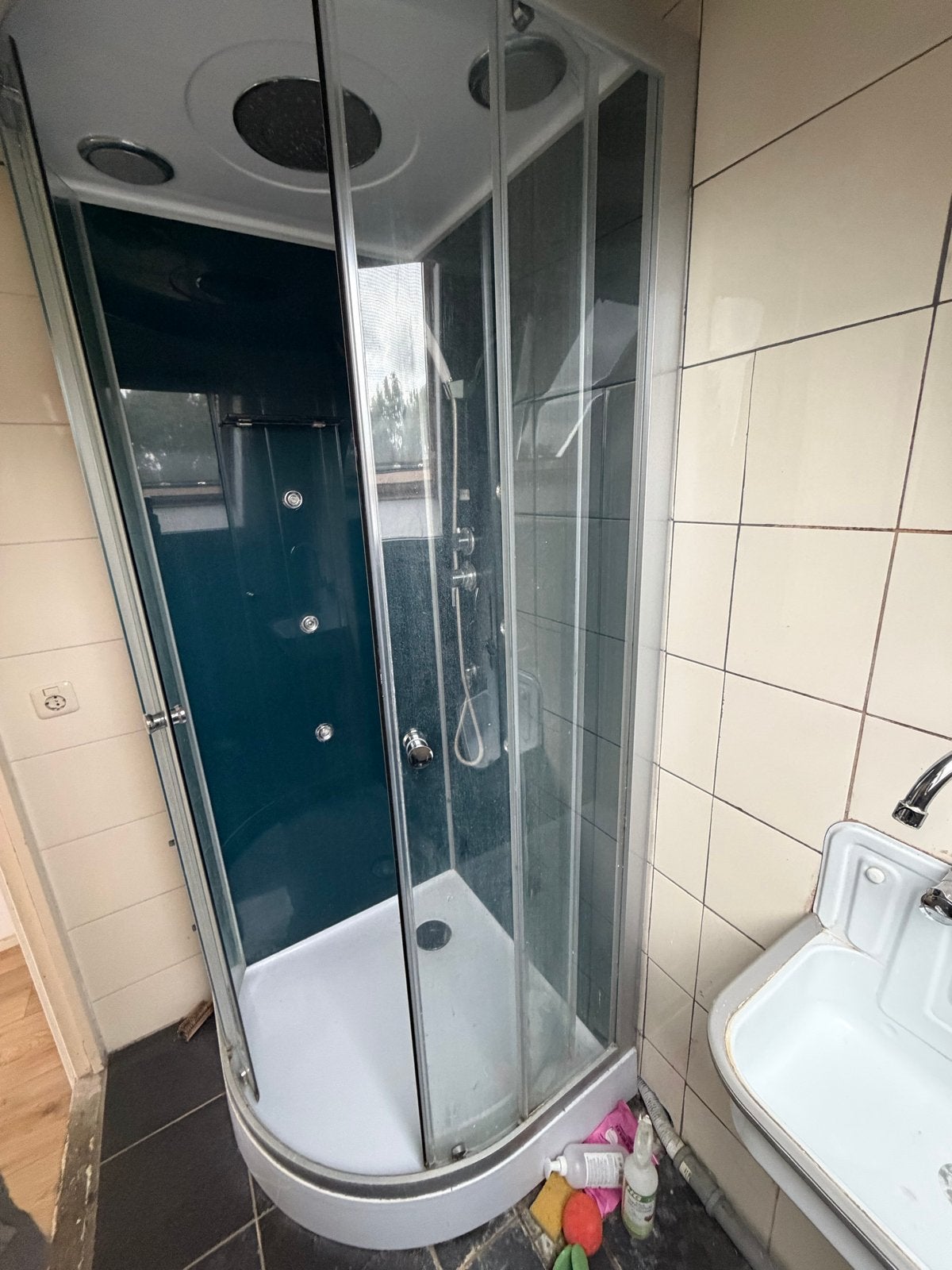 Douchecabine met hydromassage en regendouche, Doe-het-zelf en Verbouw, Sanitair, Ophalen, Gebruikt, Douche
