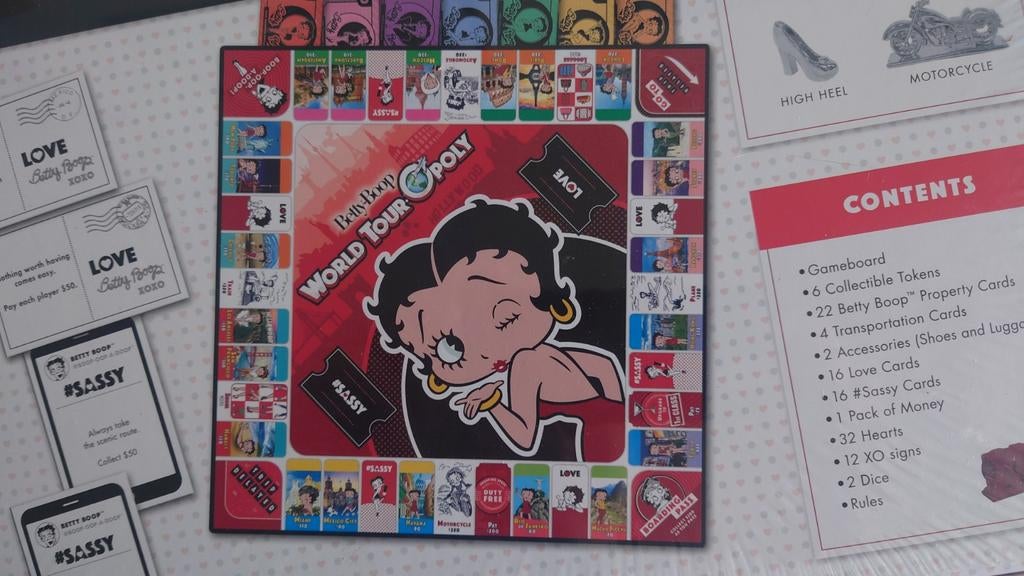 Monopoly Betty Boop World Tour Collector's Edition, Hobby en Vrije tijd, Gezelschapsspellen | Bordspellen, Vijf spelers of meer