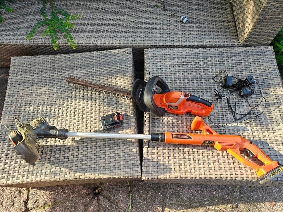 Black+Decker 18V accutrimmer/kantenmaaier, Ophalen of Verzenden, Gebruikt, Overige soorten, Black+Decker