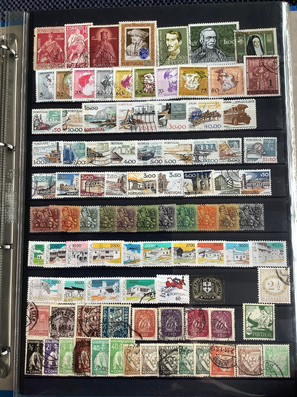 Grote collectie postzegels van Portugal en Equatoriaal-Guine, Ophalen of Verzenden, Portugal, Gestempeld