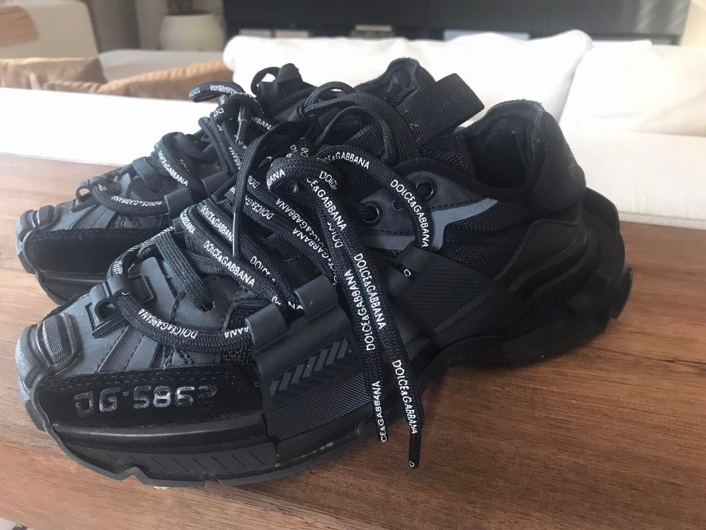 Dolce Gabbana space sneakers * unisex zwart * maat 40, Ophalen of Verzenden, Zo goed als nieuw, Zwart, Sneakers of Gympen