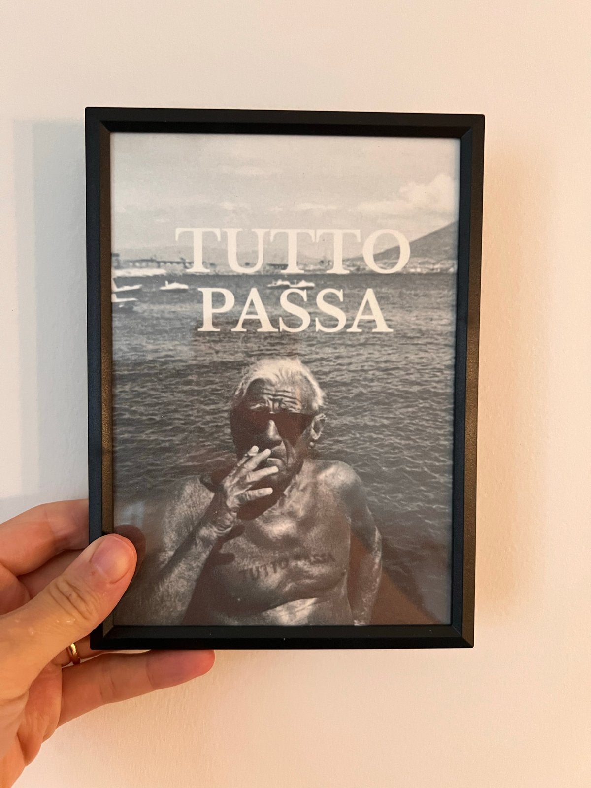 IKEA YLLEVAD Fotolijst met print - "Tutto Passa", Ophalen of Verzenden, Zo goed als nieuw