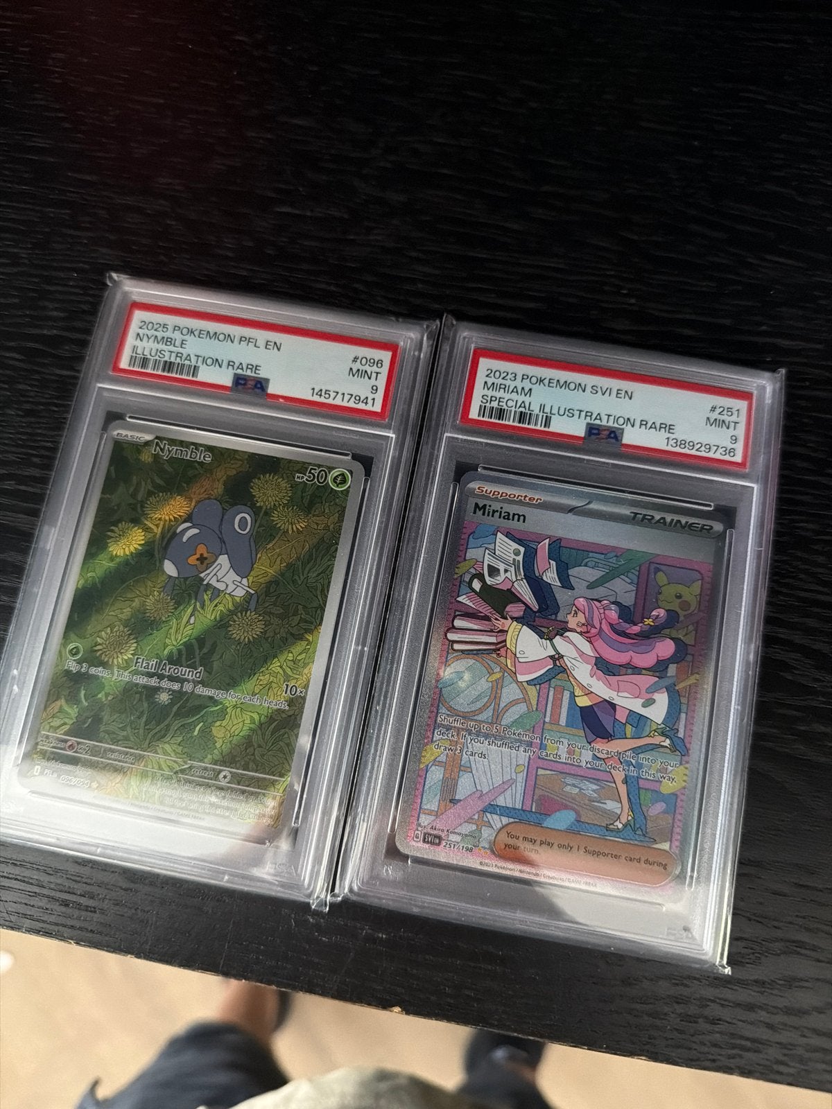 Pokémon Kaarten: Nymble & Miriam (PSA 9 MINT), Ophalen of Verzenden, Zo goed als nieuw, Losse kaart