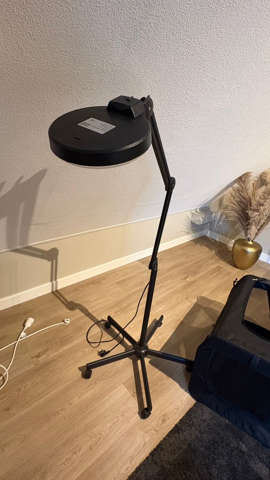 Loeplamp zwart, Ophalen, Gebruikt, Loeplamp