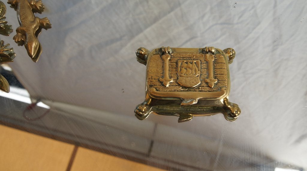 Snuifdoos / Salamander, Ophalen of Verzenden, Brons, Beeld