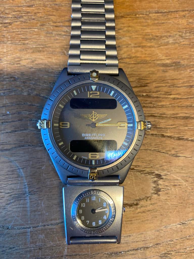Breitling Aerospace horloge - UTC werkt niet meer, Sieraden, Tassen en Uiterlijk, Horloges | Heren, Breitling, Polshorloge, Ophalen of Verzenden