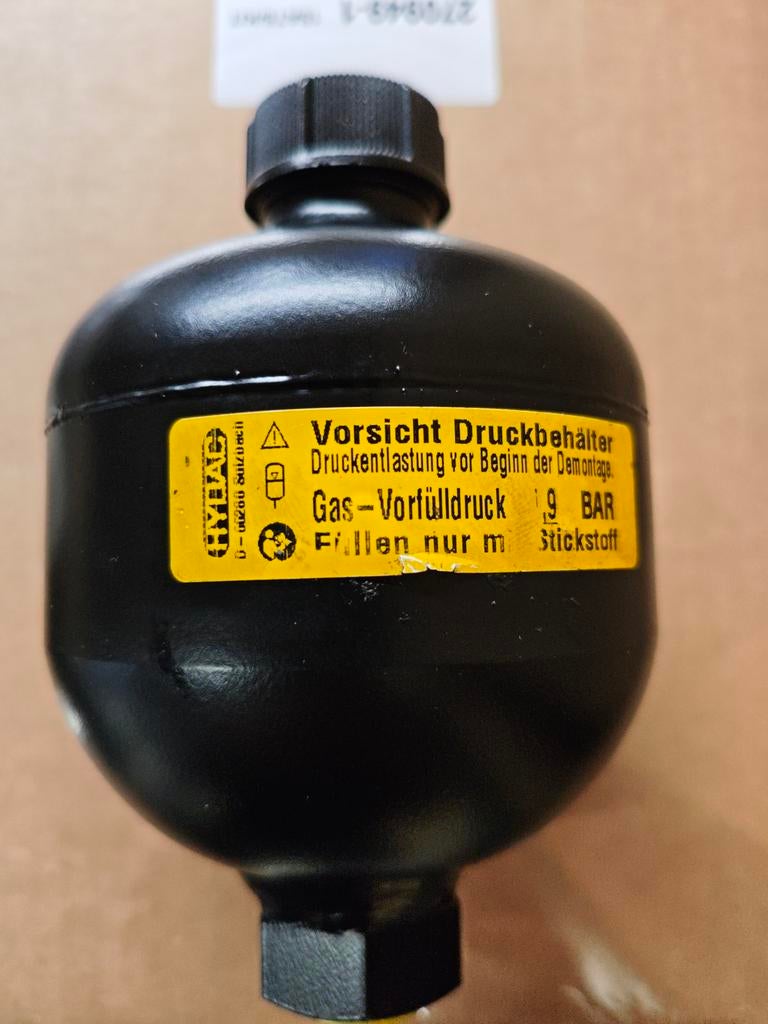 HYDAC Drukaccumulator - 1.9 BAR Gas-Vorfülldruck, Ophalen of Verzenden