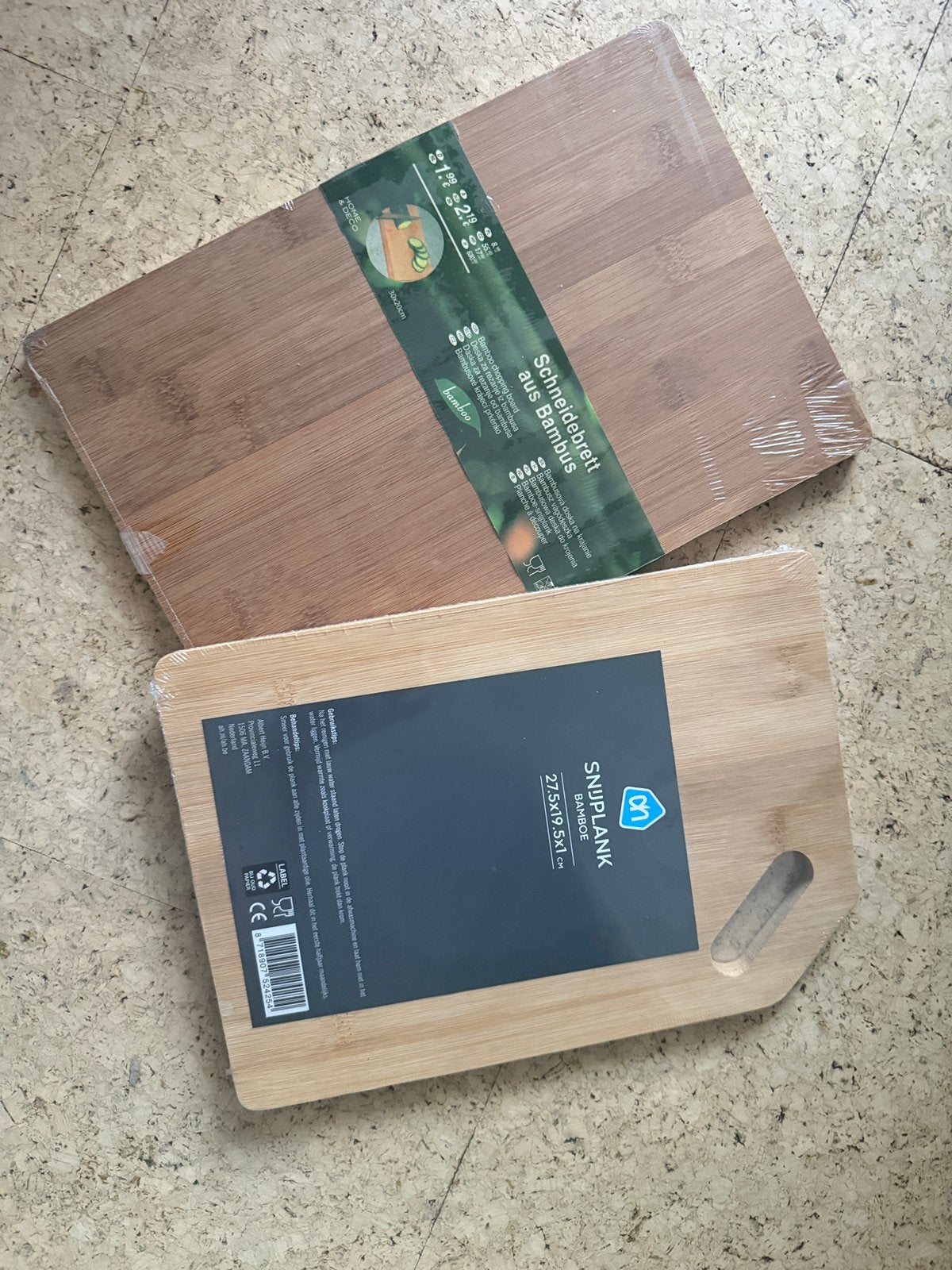 2 bamboe snijplanken, Huis en Inrichting, Ophalen, Zo goed als nieuw