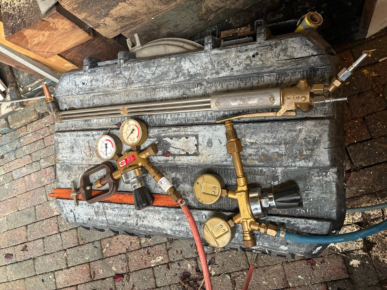 Gloor Autogeen Las- en Snijbrander Set met Slangen, Ophalen of Verzenden