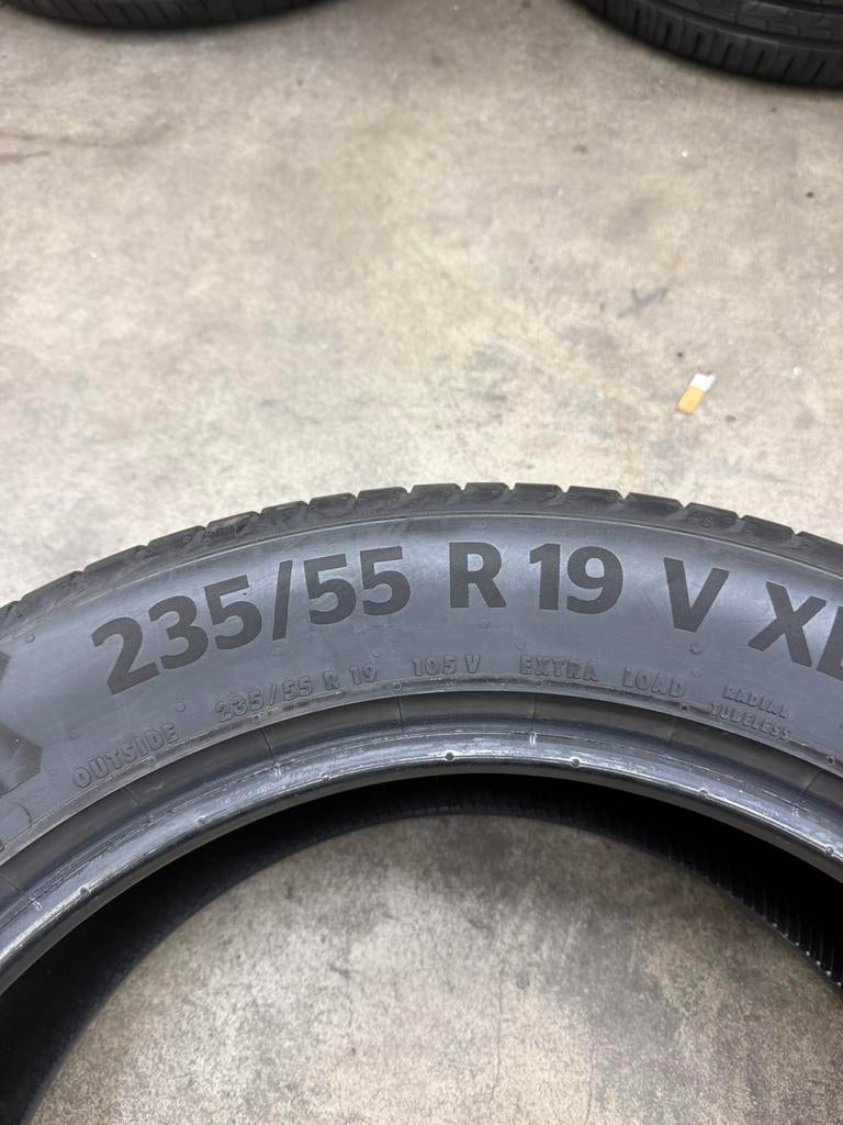 4x 235-55-19 Continental 6mm zomer XC60 Q5 Glc €340 all incl, Ophalen, Zomerbanden, Band(en)