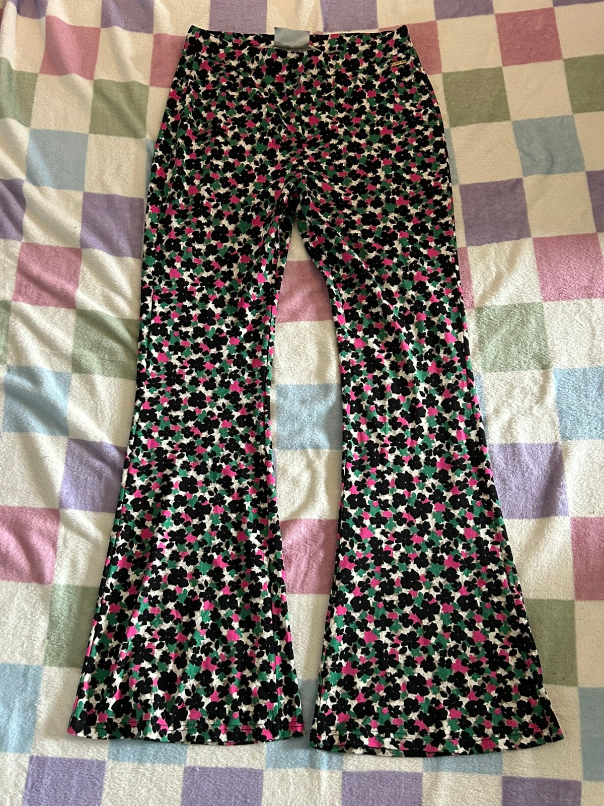Colourful Rebel flared pants vrolijke bloem, maat XL, Meerkleurig, Maat 46/48 (XL) of groter, Nieuw, Ophalen of Verzenden