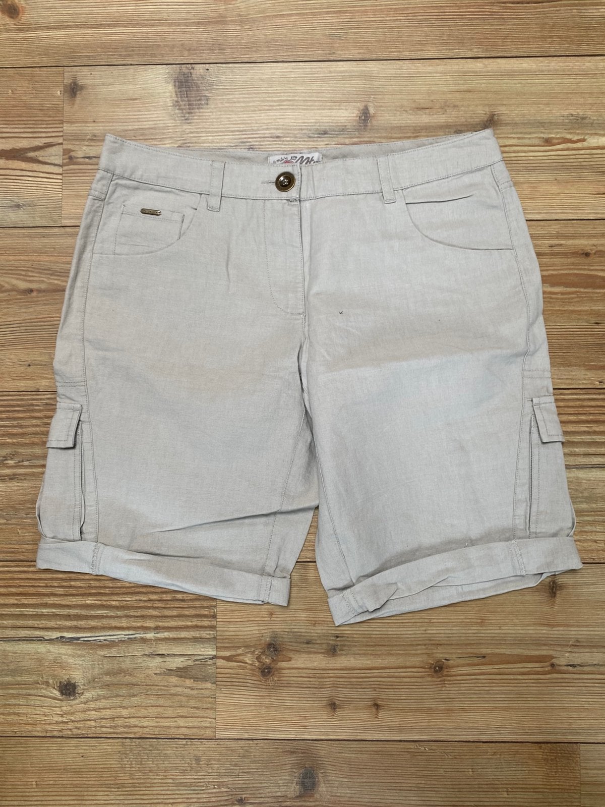Notthesame bermuda beige maat 42, Ophalen of Verzenden, Maat 42/44 (L), Beige, Kort