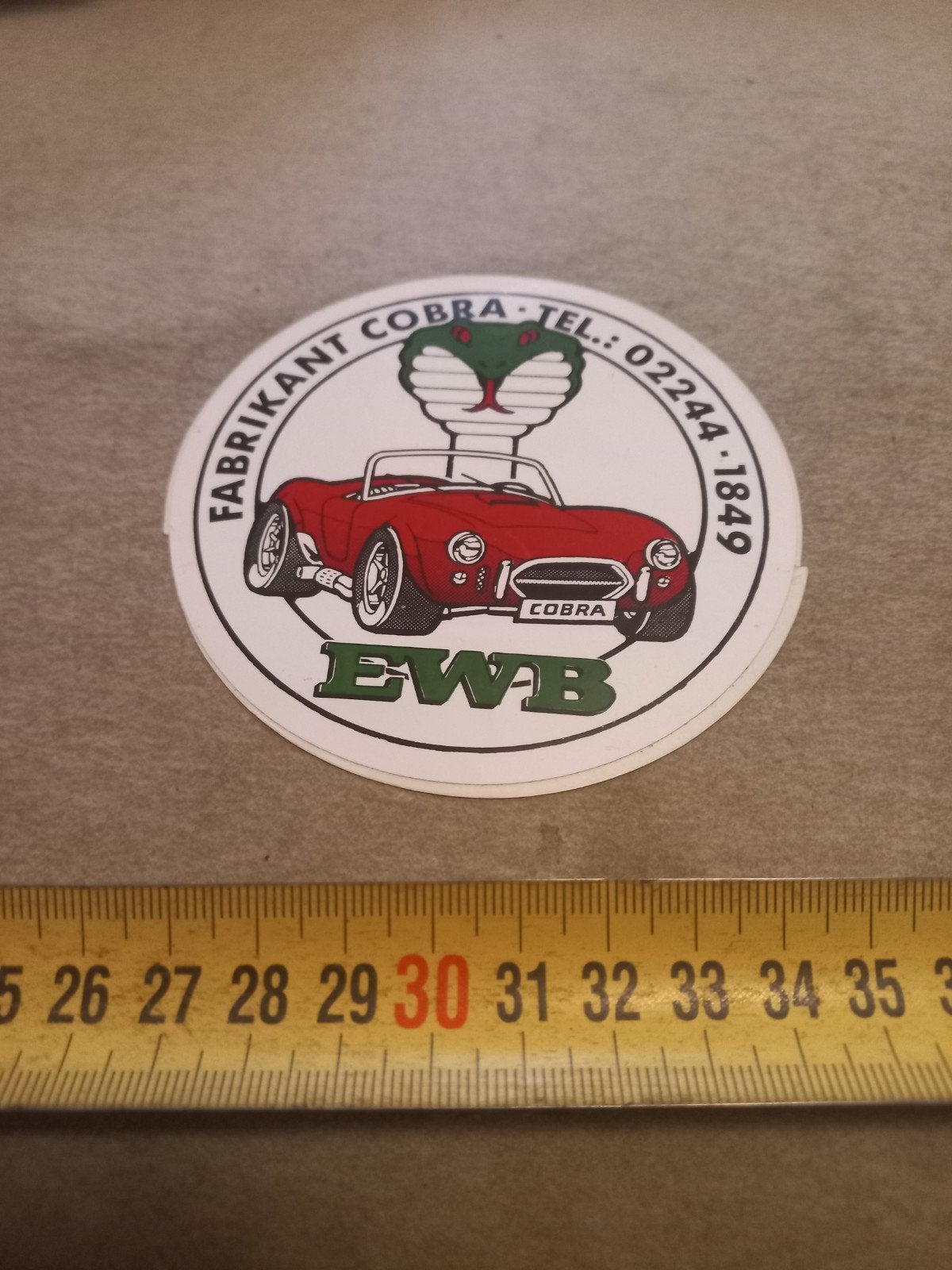 Cobra Auto Sticker - Fabrikant Cobra EWB, Ophalen of Verzenden