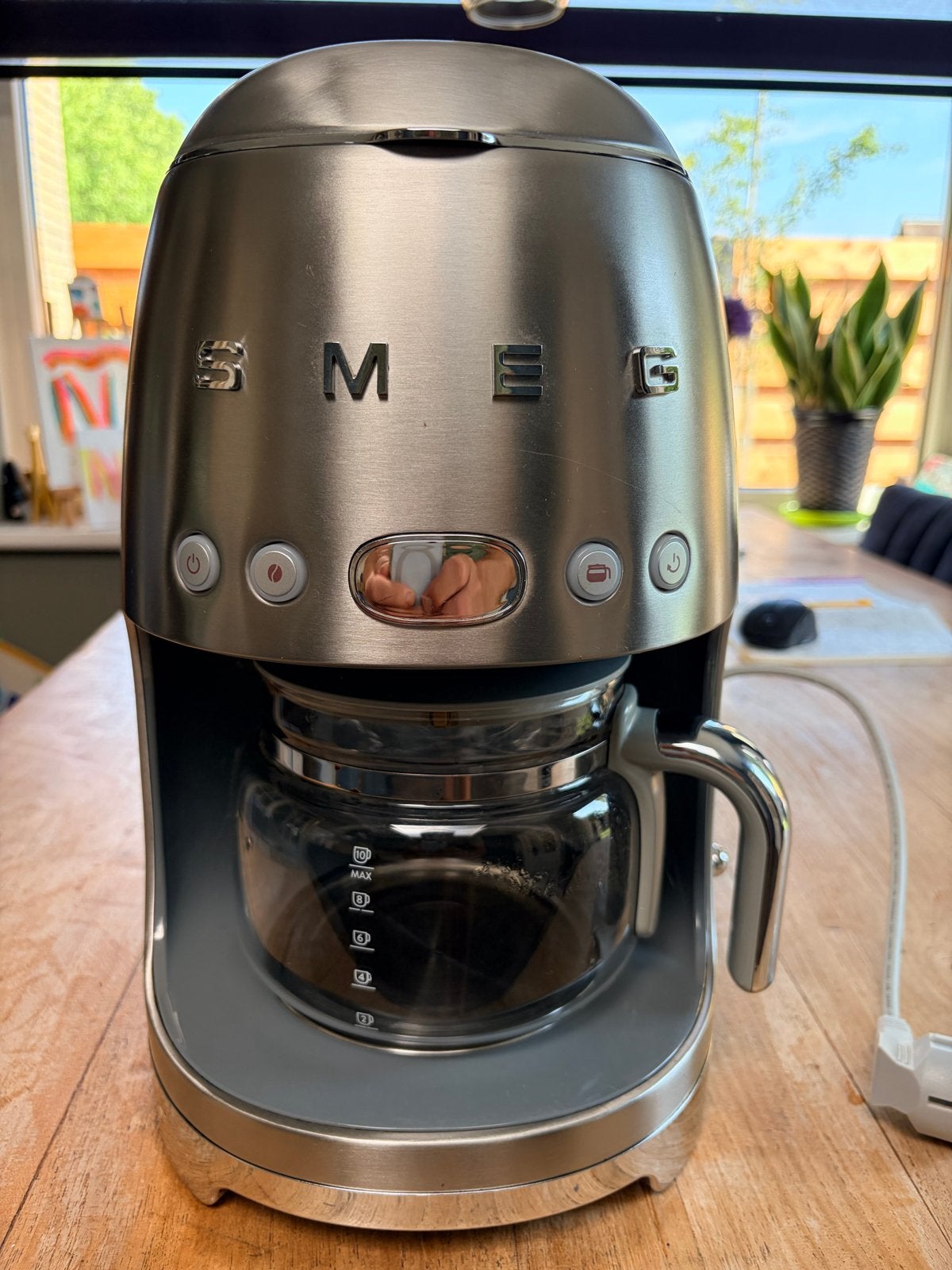 Smeg Koffiezetapparaat - Zilver, Witgoed en Apparatuur, Koffiezetapparaten, Ophalen, Afneembaar waterreservoir, 10 kopjes of meer