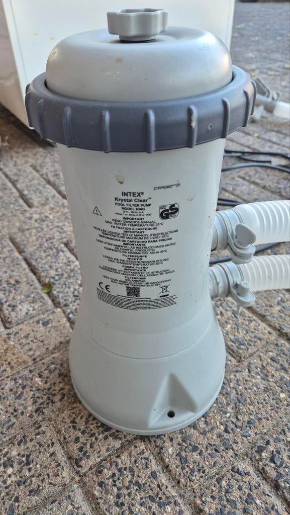 Intex Krystal Clear Zwembadpomp - Model 638G, Tuin en Terras, Zwembad-toebehoren, Ophalen of Verzenden, Gebruikt, Zwembadpomp