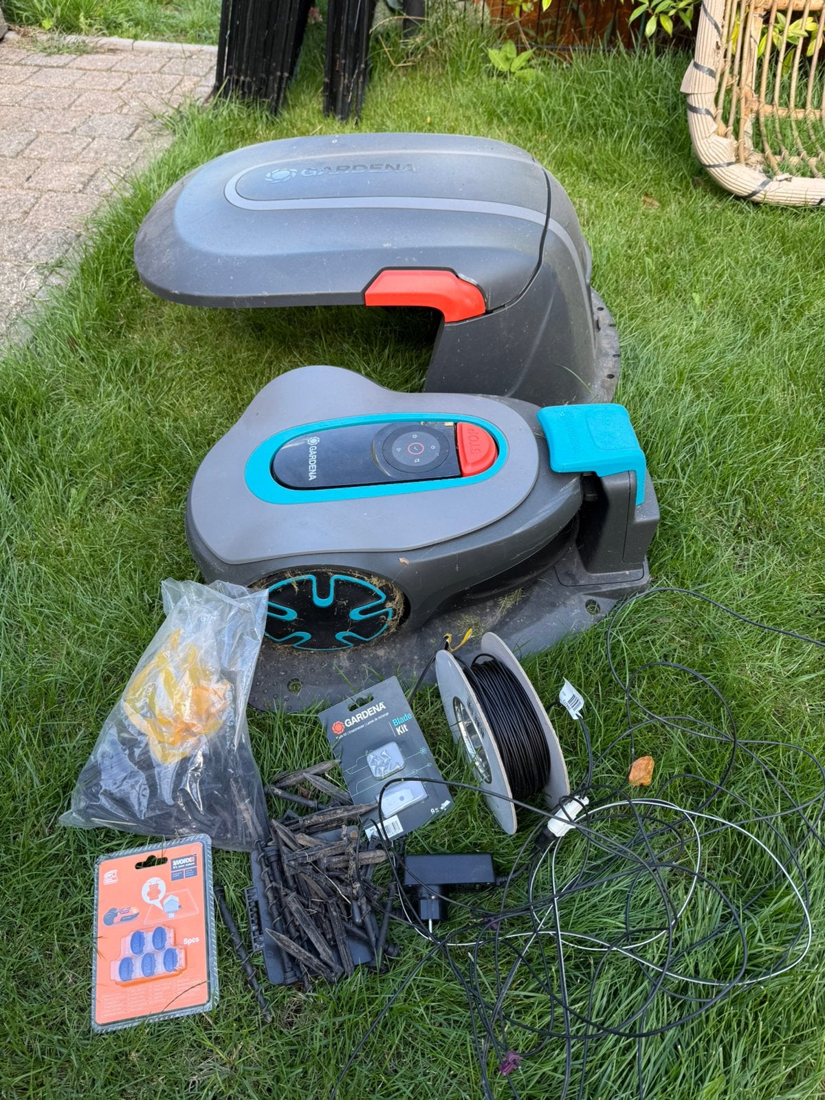 Gardena sileno minimo, Tuin en Terras, Robotmaaiers, Ophalen, Zo goed als nieuw, Minder dan 20 cm