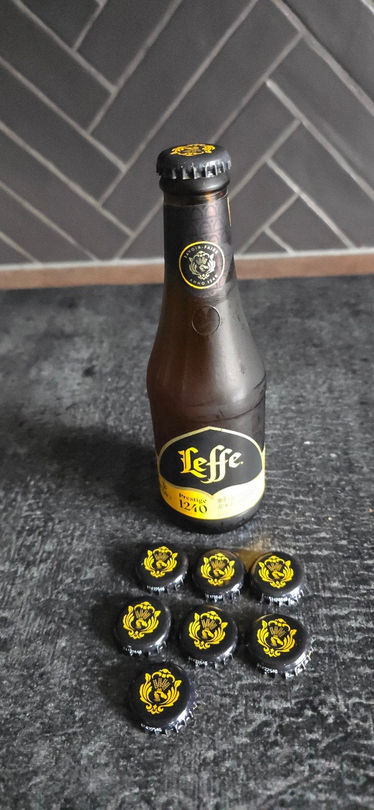 7 Leffe 1240 kroonkurken - Bierdoppen verzameling, Ophalen of Verzenden