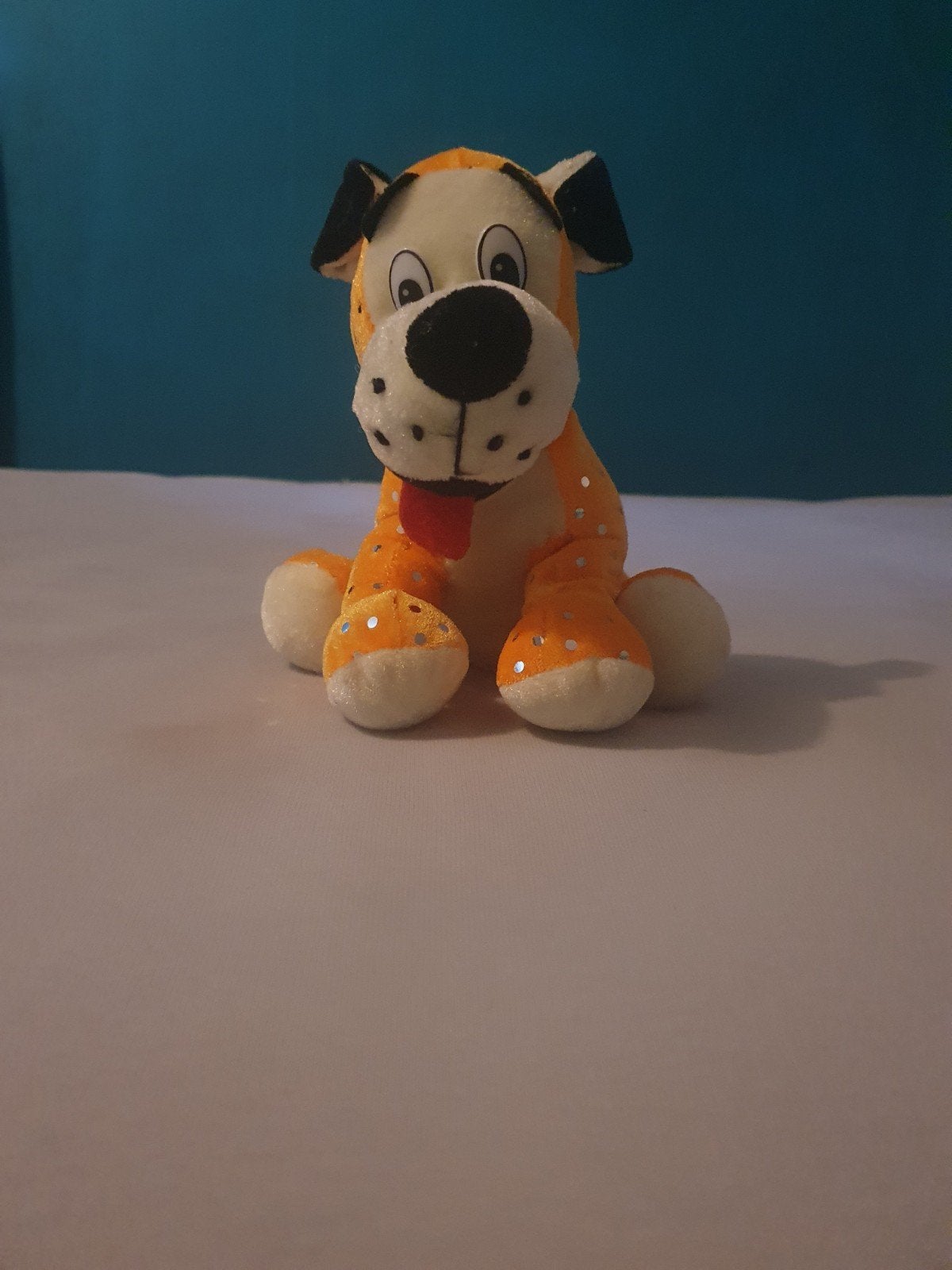 Klein Oranje Hond Knuffel - Zo Goed als Nieuw, Ophalen, Oranje, Hond, Zo goed als nieuw