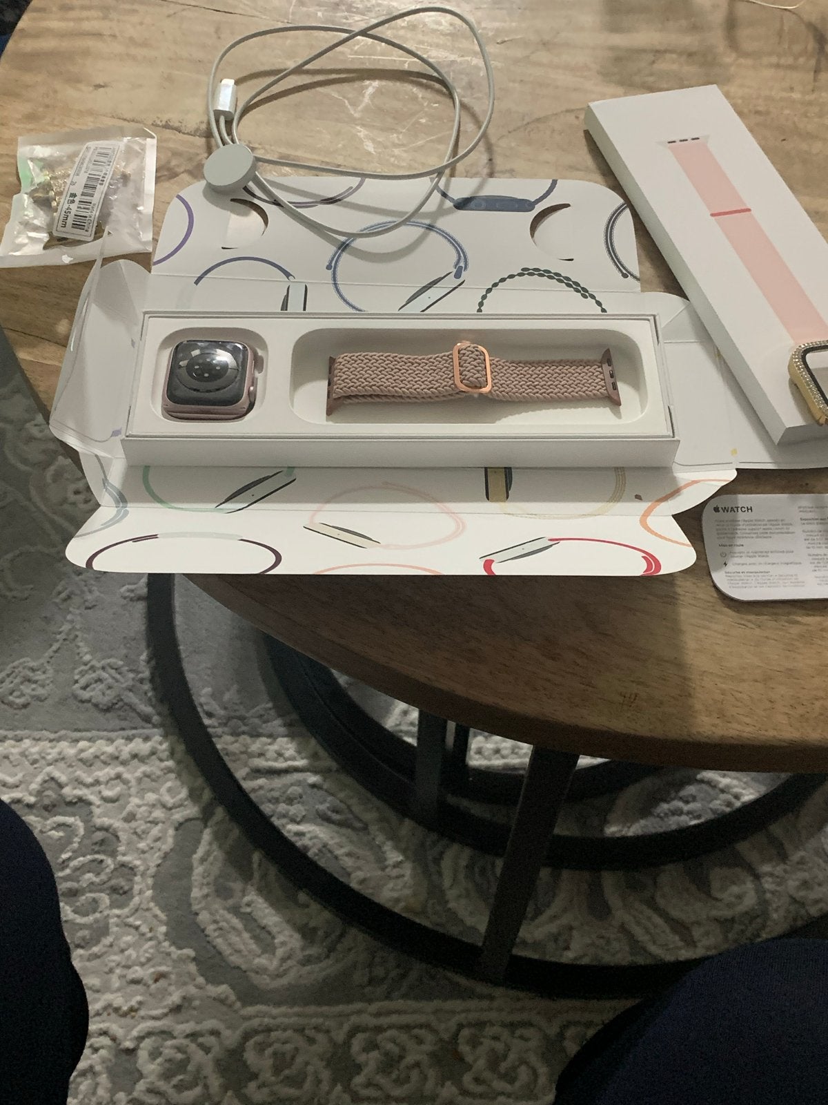 Apple Watch Series 9 Roze met extra bandjes, Hartslag, IOS, Ophalen of Verzenden, Zo goed als nieuw