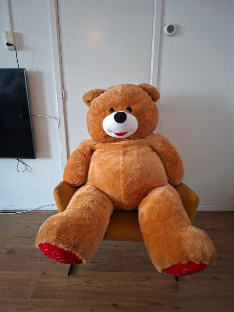 Teddybeer XXL, Kinderen en Baby's, Speelgoed | Knuffels en Pluche, Ophalen of Verzenden, Zo goed als nieuw, Beer