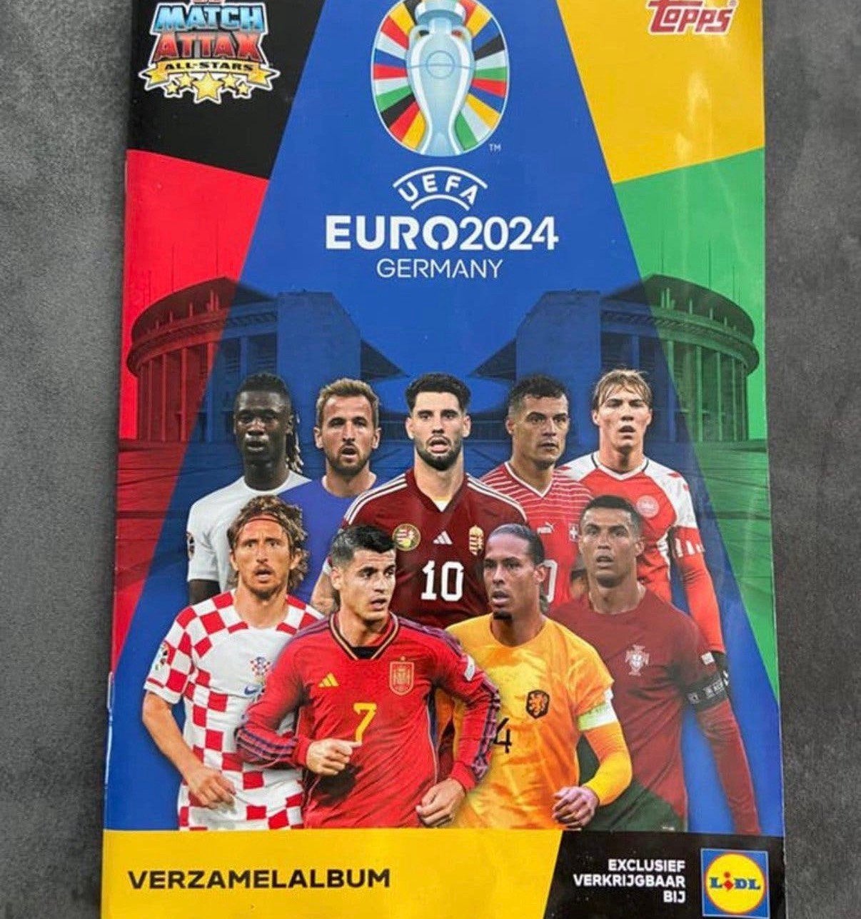 Topps ek 2024 album, Ophalen of Verzenden, Zo goed als nieuw, Buitenlandse clubs, Poster, Plaatje of Sticker