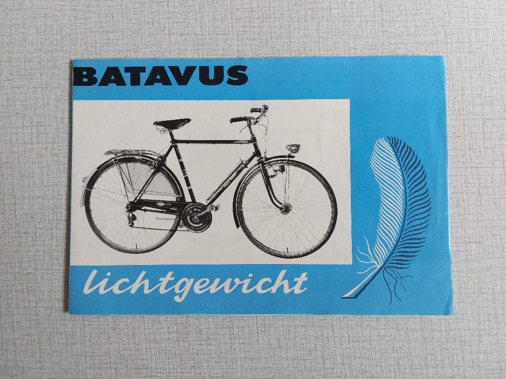 Vintage BATAVUS GRAND TOURIST fietsfolder, Ophalen of Verzenden, Zo goed als nieuw, Batavus, Folder