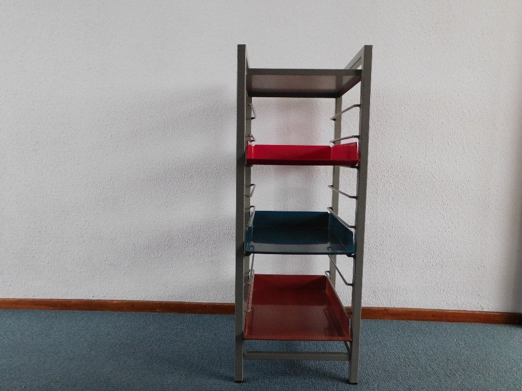 Vintage Kantoormeubel 80x36x30 4 lades Bakeliet, Ophalen, Overige typen, Gebruikt, Metaal