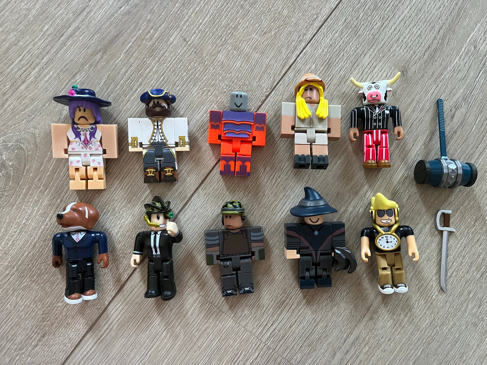 Roblox actiefiguren set - 10 stuks met accessoires, Ophalen of Verzenden, Gebruikt