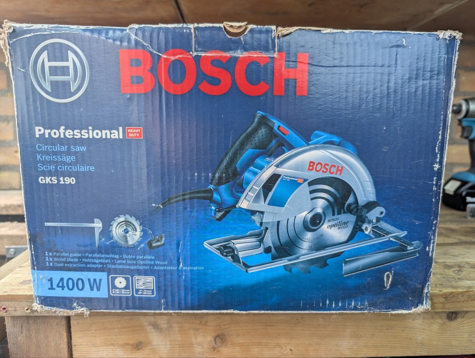Bosch GKS 190 Professional., 70 mm of meer, Ophalen of Verzenden, Zo goed als nieuw, Afkortzaag