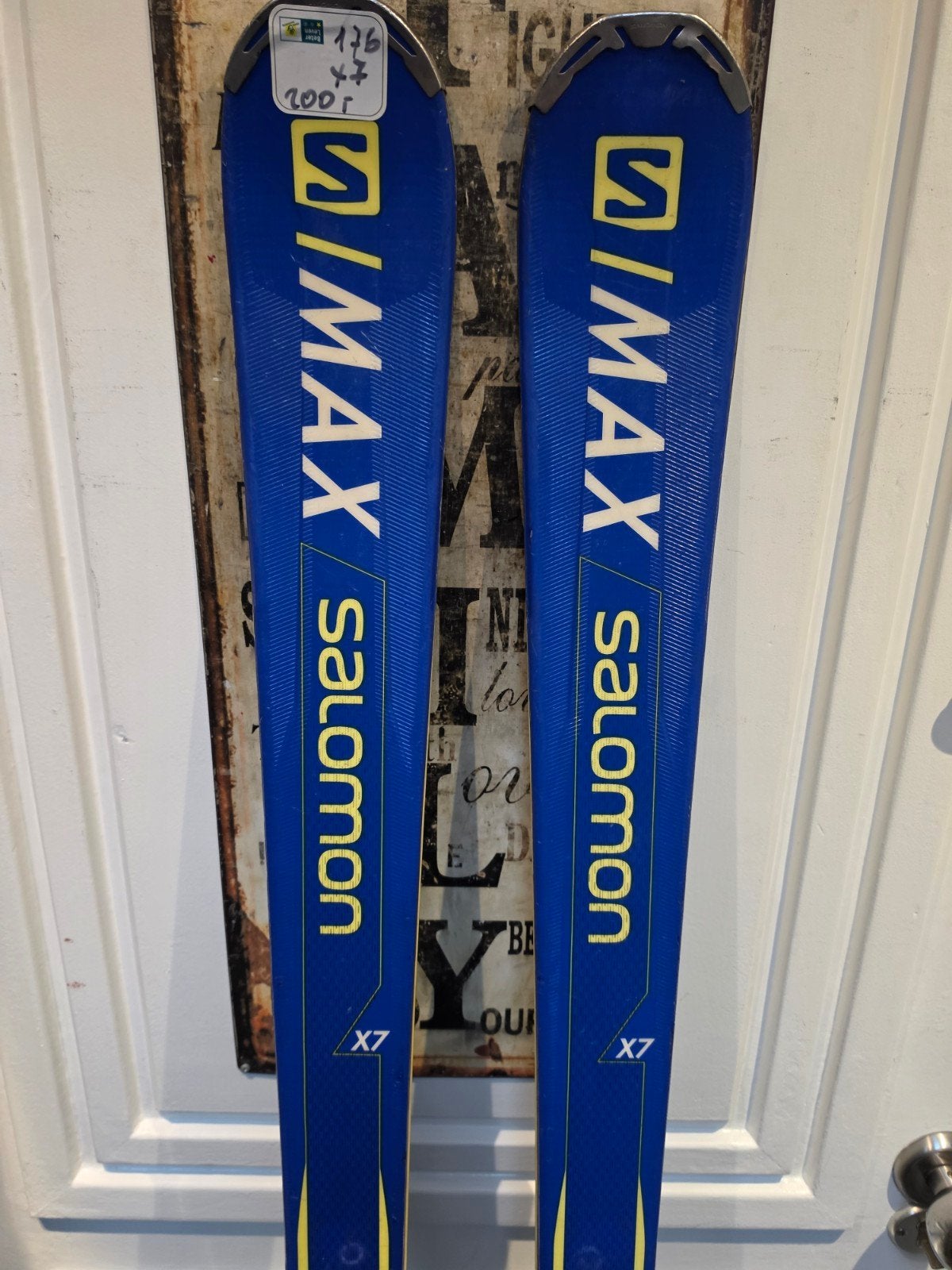 176cm SALOMON S MAX X7 ALL ROUND CARVE SKIS, 160 tot 180 cm, Zo goed als nieuw, Carve, Skiën