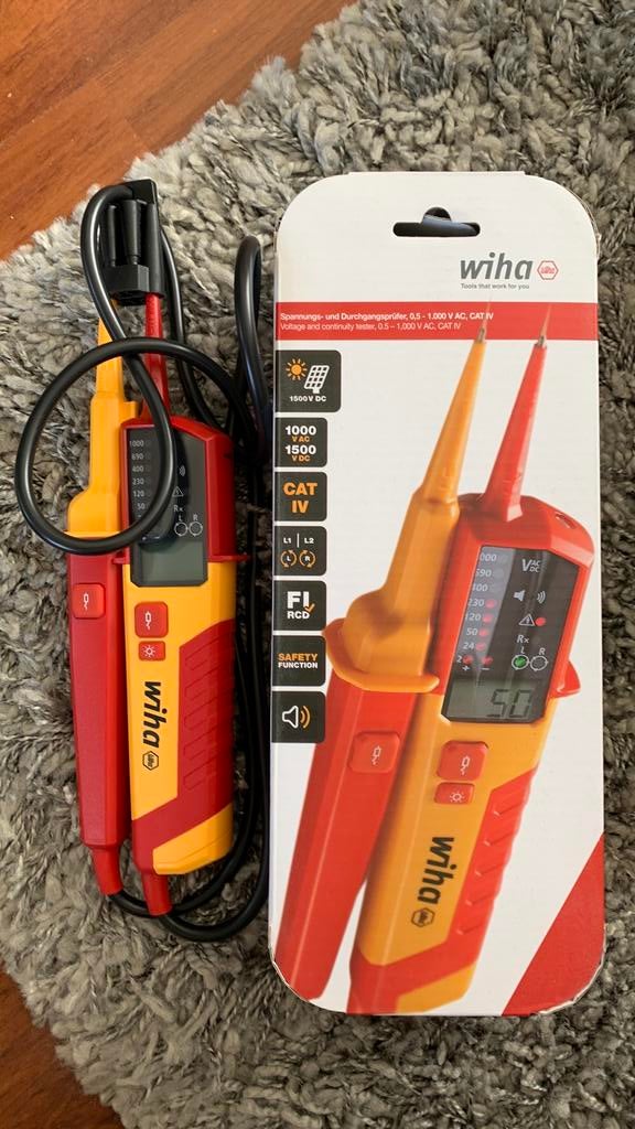 Wiha duspol spannings / continuïteits meter, Doe-het-zelf en Verbouw, Meetapparatuur, Ophalen of Verzenden, Nieuw, Multimeter