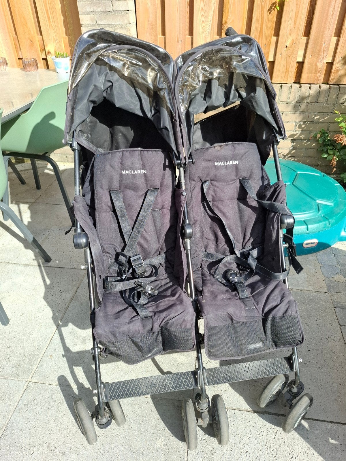 MacLaren dubbele buggy, Ophalen, Gebruikt, Kinderwagen of Buggy