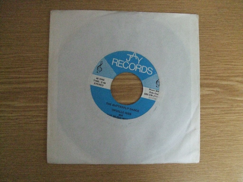 ORVILLE HIEB and THE MUSIC MAKERS    THE BUTTERFLY DANCE, Ophalen of Verzenden, Zo goed als nieuw, 7 inch, Pop