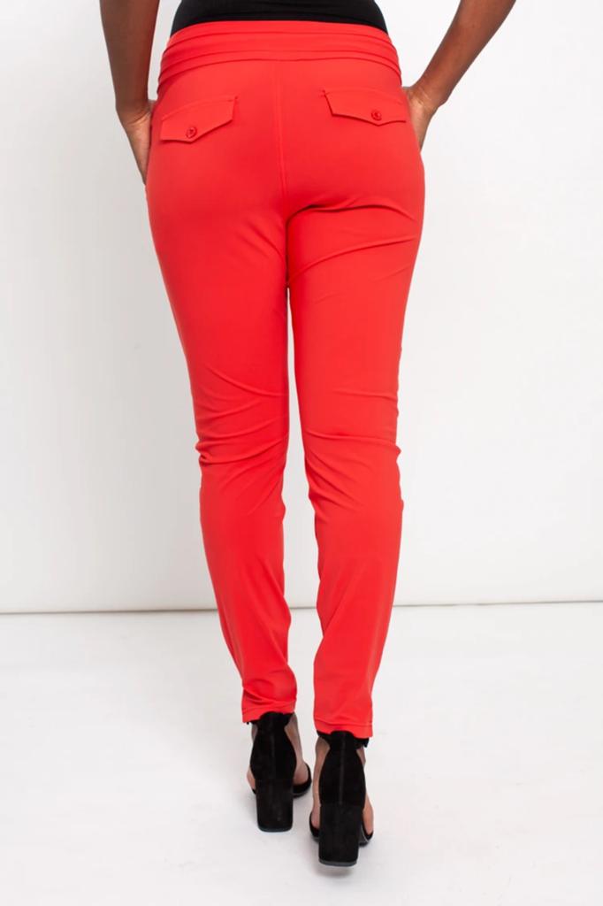 Studio anneloes upstairs broek L rood travelstof, Kleding | Dames, Kort, Maat 42/44 (L), Ophalen of Verzenden, Zo goed als nieuw