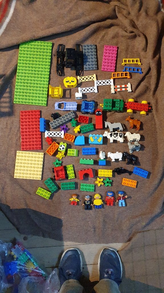 Duplo in perekte staat en zeer gevarieerd. Opsturen of opha-, Ophalen of Verzenden, Zo goed als nieuw, Losse stenen, Duplo
