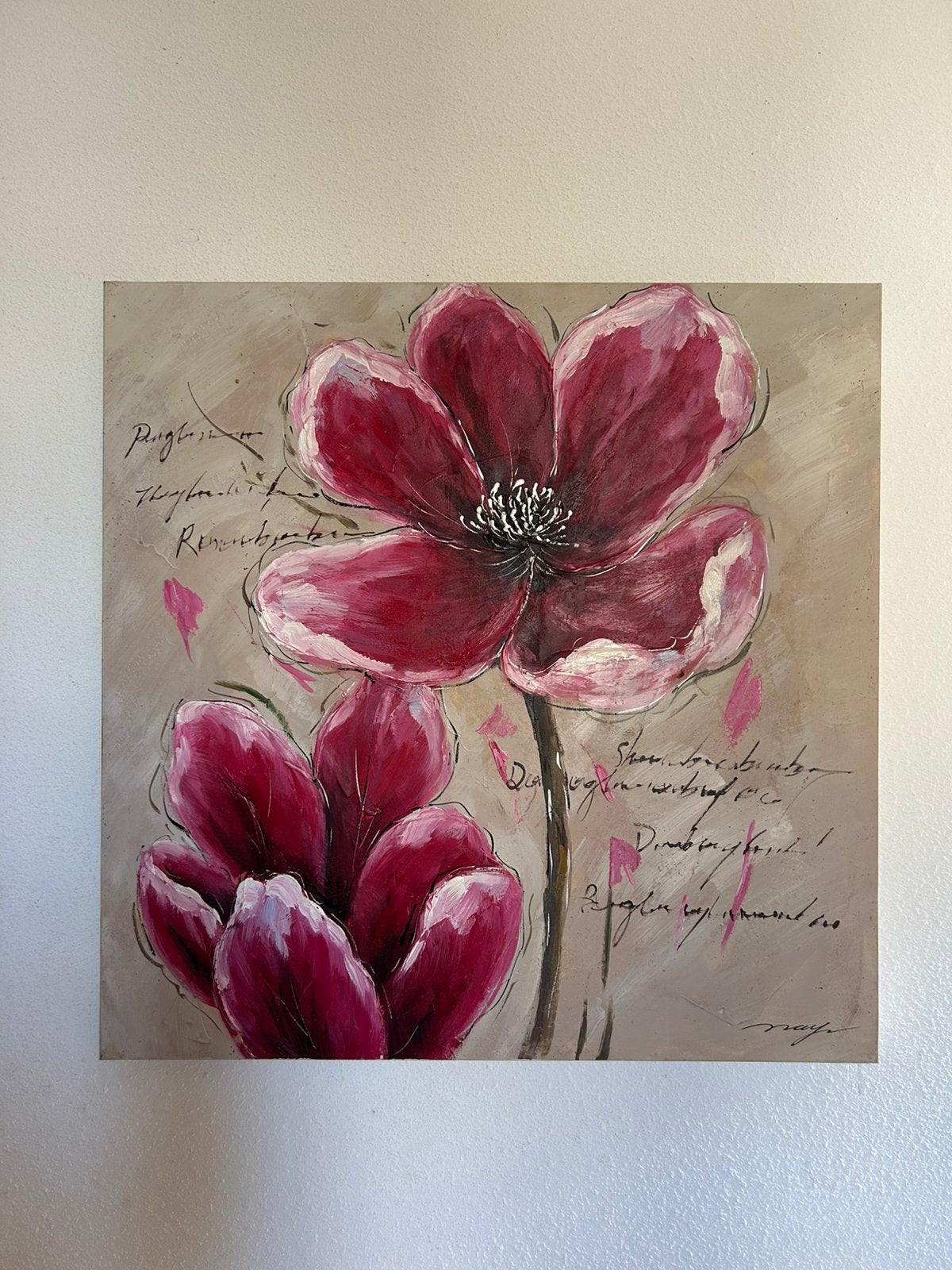 Mooie canvas schilderij, Ophalen