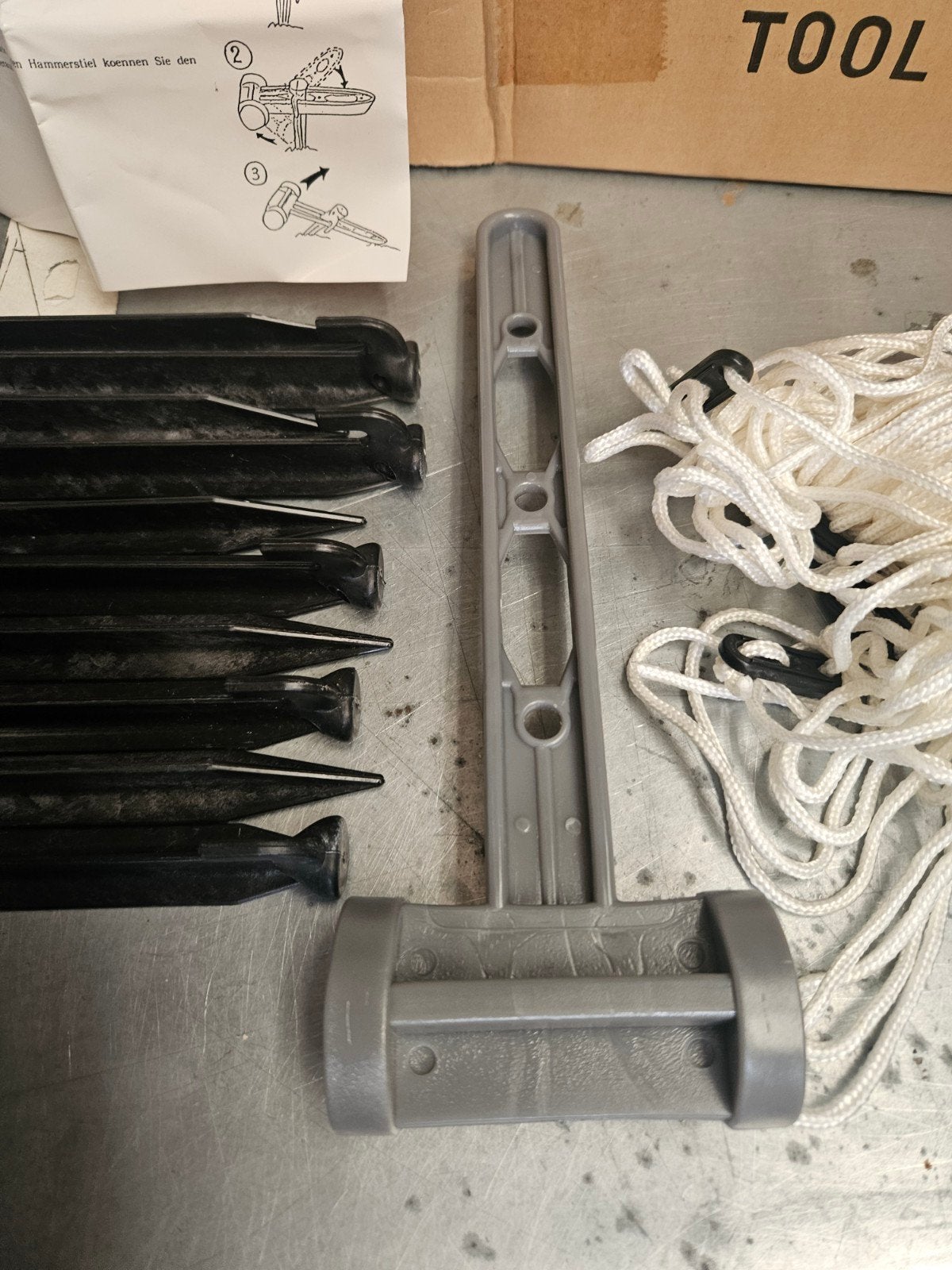 Camping / Voortent Tool Set met Haringen en Touwen, Caravans en Kamperen, Kampeeraccessoires, Ophalen