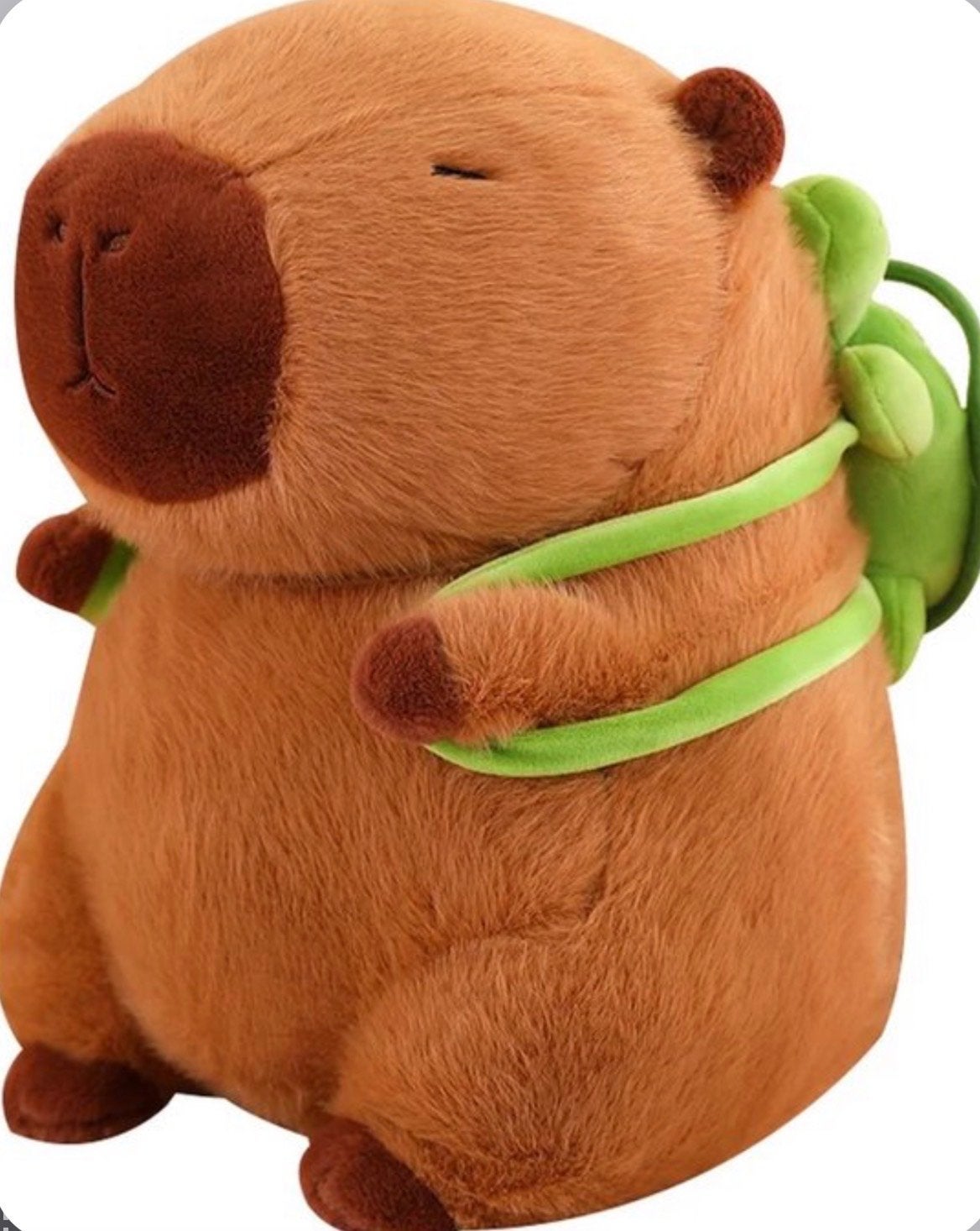 XXL Capybara Knuffel met Schildpad Rugzak, Overige typen, Nieuw, Ophalen of Verzenden, Met kleding of accessoire
