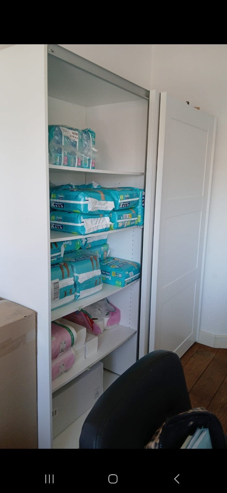 Kast met schuifdeur en planken, Ophalen, 25 tot 50 cm