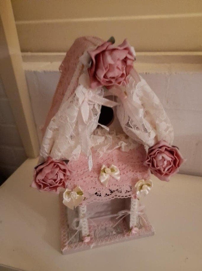 Brocante vogel huisje, Ophalen of Verzenden