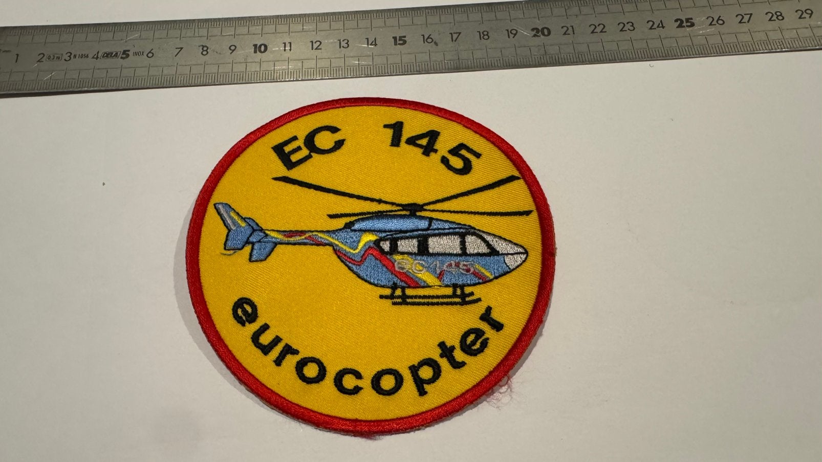 Patch fabrieksembleem EC-145 trauma politie heli, Verzamelen, Luchtvaart en Vliegtuigspotten, Ophalen of Verzenden, Zo goed als nieuw